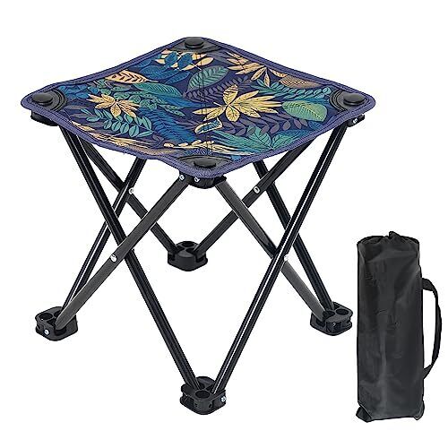 Tragbarer faltbarer Campinghocker Angelstuhl Garten Strand Sitz mit Tragetasche - Bild 1 von 5