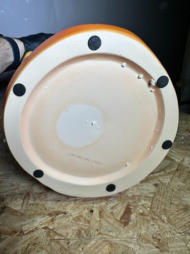 Homegoods 13.5'' Rare Vinyl Cheeseburger Stool Burger Stool Table Viral TIKTOK - Picture 6 of 7