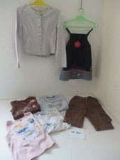 Marken-Kleiderpaket 7 Teile Gr. 86 92 Mädchen Kleidung Sweatshirt Kleid   KP161