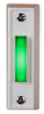 Led Doorbell Button Green Made in USA Military Garage Push Button Wired Bright