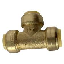 5 Pcs XFITTING 3/4" Push Fit Tee, 3/4" Push to Connect Tee, Lead Free