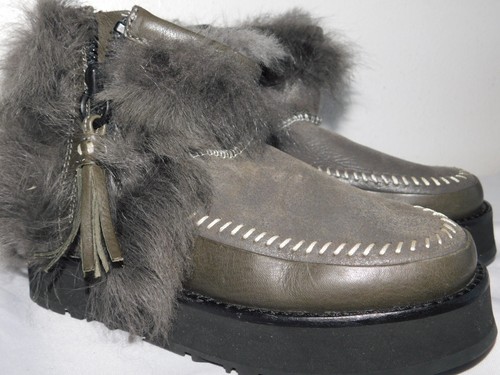 PUNK LEATHER BIKER BOOTS 1104231 