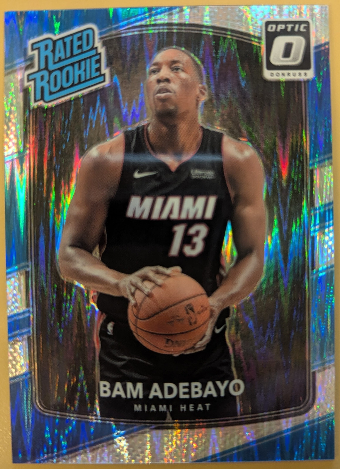 2017-18 Donruss Optic Shock Prizm Bam Adebayo Rookie #187 Miami Heat