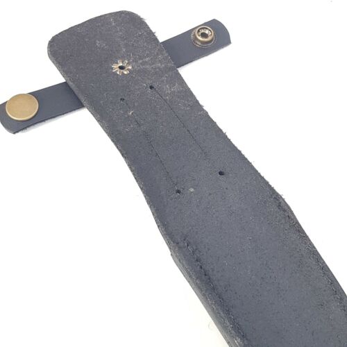 Bushcraft Survival Outdoor Pelle Nera Fodera Applegate Fairbairn Pugnale 29 cm - Foto 7 di 8