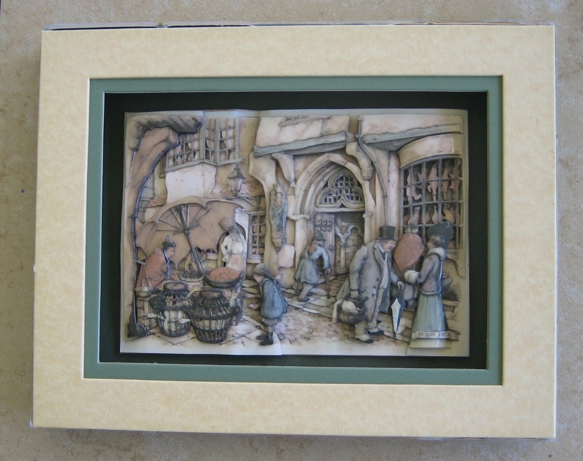 HIGH QUALITY SHADOWBOX DECOUPAGE 3D UNFRAMED WALL DECOR ~ ANTON