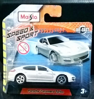 Maisto PORSCHE PANAMERA TURBO 1/64 Diecast SPEED & SPORT SILVER METALLIC