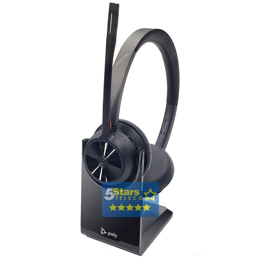 Plantronics (Poly) Voyager 4320 UC Wireless Headset w/Stand USB-A