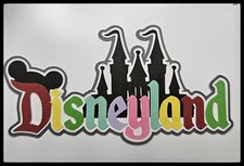 Disneyland Title Handmade Paper Piecing Embellishment for Cards Pages PCC
