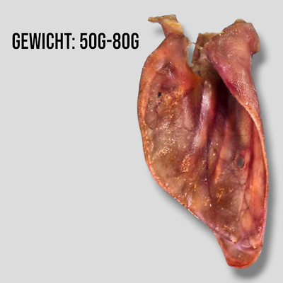 40 Stück Getrocknete SchweineohrenXXL Kauartikel Hundesnack Hundefutter Kausnack