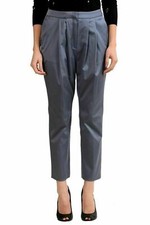 Just Cavalli Women's Gray Pleated Casual Pants US 4 IT 40