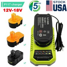Charger P117 For RYOBI P108 18V Plus P102 High Capacity Lithium-Ion Battery