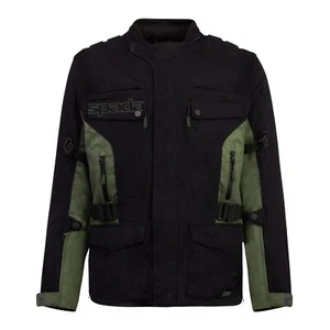 Spada Ascent V3 Ce Aa Textile Motorcycle Jacket Mens Black Green