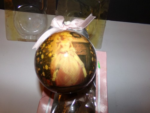 1997 BARBIE Christmas Ornament. 1997 Walmart 35th Anniversary, Wood Stand + one - Picture 2 of 6