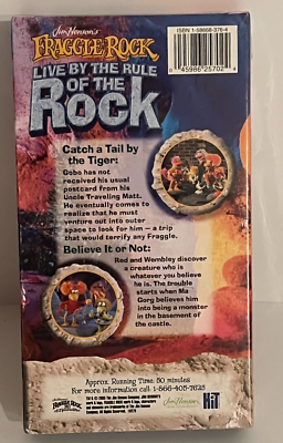 Fraggle Rock Live By the Rule of the Rock (VHS, 2005) New Anime