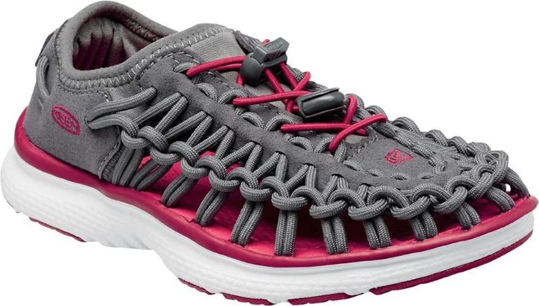 Keen Uneek O2 Sport Sandals Magnet/ Tango Red Big Girls Size