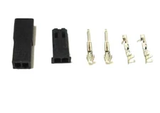 JST 2-pin male female black connector crimp terminal LiPO,NiCD/MH Battery 50set 