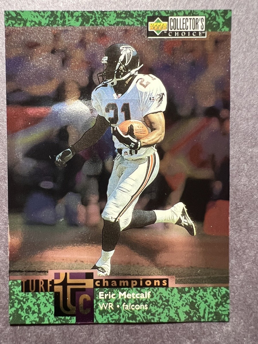 1995 Eric Metcalf, Atlanta Falcons, Signed, Autographed, Upper Deck Football Card, Card #24, 1995 Eric Metcalf, Atlanta Falcons, Signed, Autographed, Upper Deck Football Card, Card #24,
