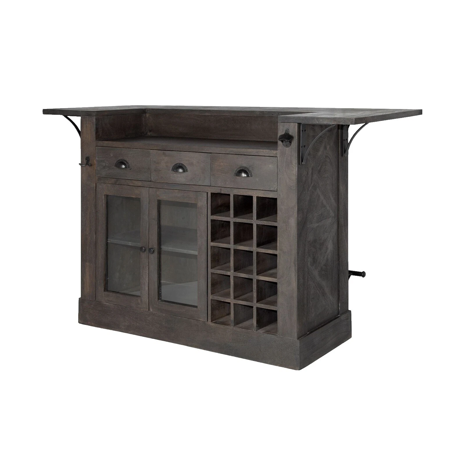 Solid Wood Traditional Bar Carts & Serving Carts