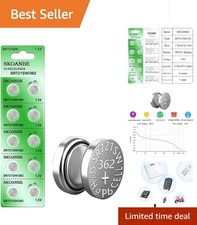 10 Pack SR721SW 1.5V Button Batteries - Ultimate Power for Watches & Devices