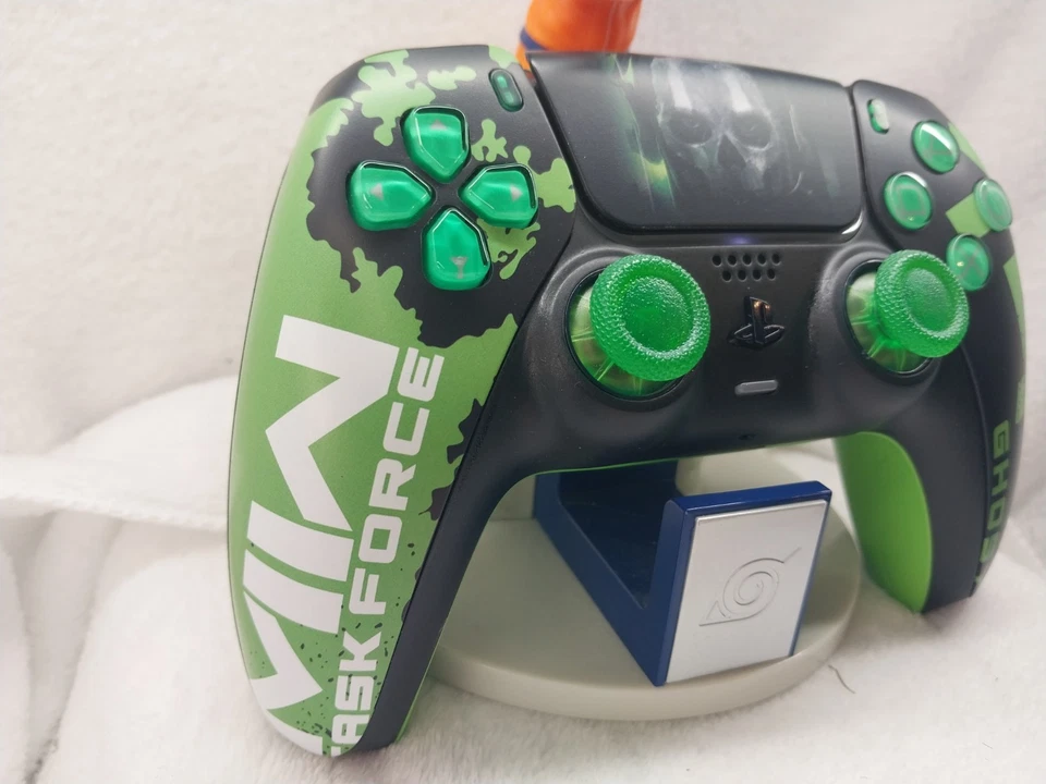Custom PS5 Controller Ghost Green Modded Wireless DualSense - Image 2 of 4