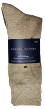 Tommy Hilfiger Men's Dress Socks Taupe Black Assorted 4 Pairs