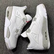Air Jordan 4 Retro "White Oreo" Men's Basketball Shoes Mid Top