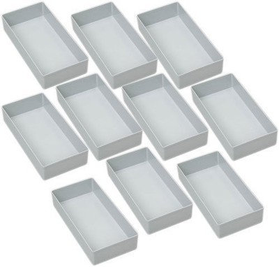 10 Einsatzboxen Allit EuroPlus Insert 45/5 Industrienorm, 456304 grau Gr. 5