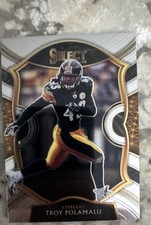 2020 Panini Select - Concourse Troy Polamalu #28 Silver Prizm