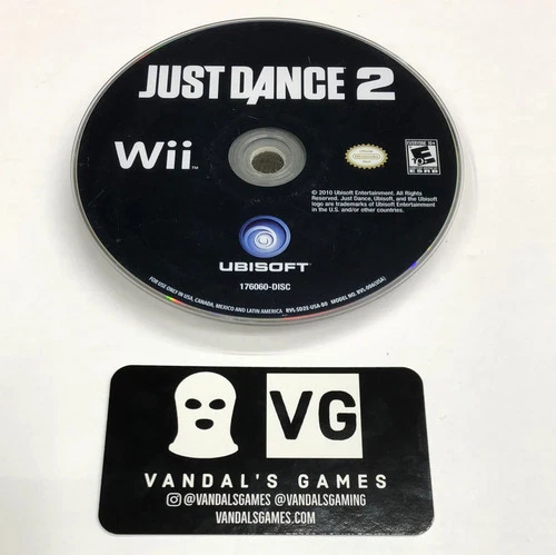 Wii - Just Dance 2 Black Art Nintendo Wii Disc Only #111