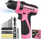 8V Cordless Drill, Power Drill Set with 43Pcs Accessories, 3/8" Keyless Chuck, B
