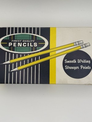 Vintage St. Louis San Francisco Railway Co. No 2 Maroon Round Wooden Pencils