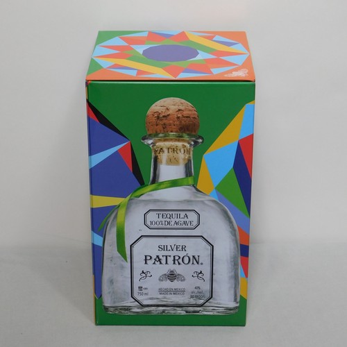 Silver PATRON Limited Edition Metal Box 2022 Mexican Heritage Tequila EMPTY TIN