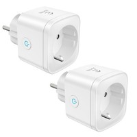 Smart Wlan Steckdose Mit Strommessung 16A Alexa Google Home Kompatibel 2Er Pack