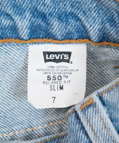 Levi’s 505 vintage regular fit gamba slim taglia 7 giovanile nuovo con etichette linguetta arancione 20x20 - Foto 2 di 14