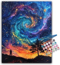 Paint by Numbers Kit for Adults Beginner - Starry Sky Acrylic Adult Paint by Num
