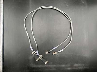 LOT OF 2 Dell EMC 038-003-085 Micro DB9 x RJ12 SPS Serial Cable
