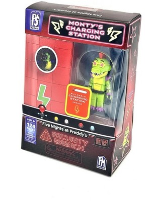 New Phatmojo FNAF Monty Charging  Station Security Breach Construction Set Monty