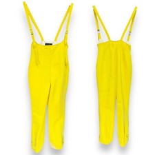 Vintage Edelweiss Winter Ski Suspender Overalls Romper Bibs S / 27" - 28"