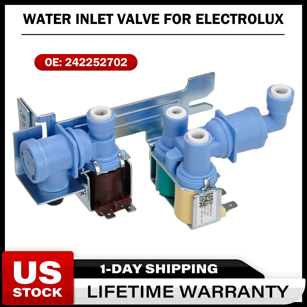 242252702 241734301 Refrigerator Triple Water Valve for FRIGIDAIRE ELECTROLUX