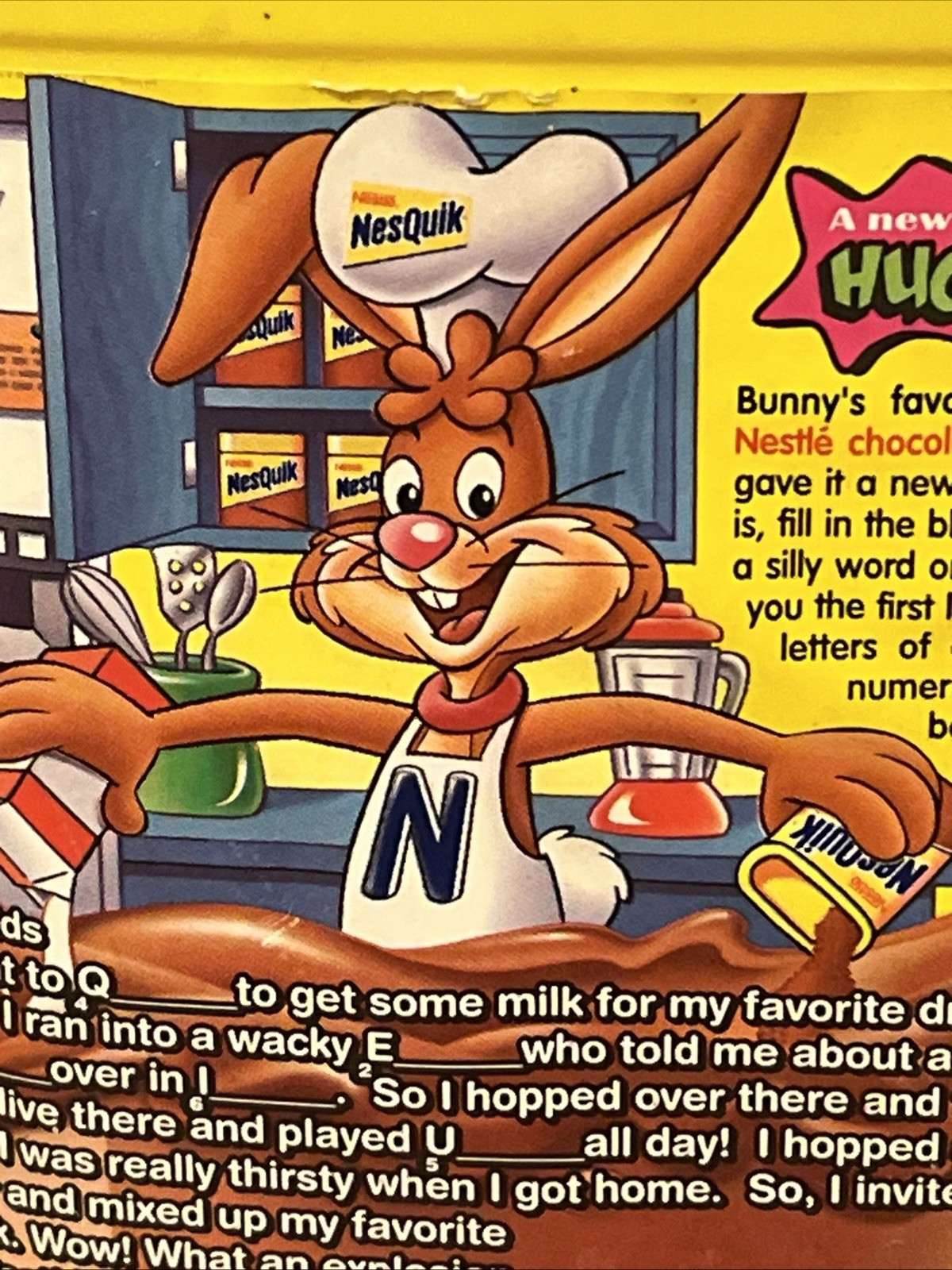 Vintage Nestle's Nesquik Chocolate Mix Empty Container Best By May 2002