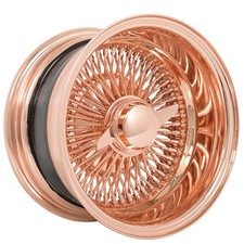 Rose Gold La Wire Wheels Reverse 100-spoke Straight Lace 13x7 Rims 4pcs D4