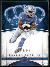 2017 Panini Preferred Crown Royale #15 Golden Tate III Pink 082/249