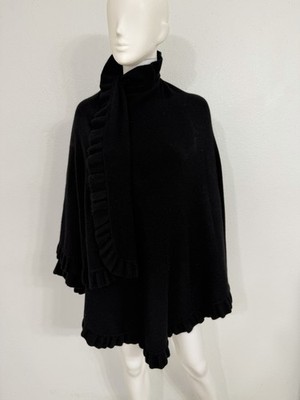JOHNSTONS Of Scotland Angora Fine Merino Wool Shawl Poncho Made Scotland 1 Sz