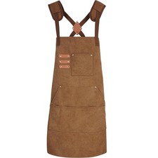 Cross Back Thick Canvas Apron for Men and Women Suitable for All Sizes