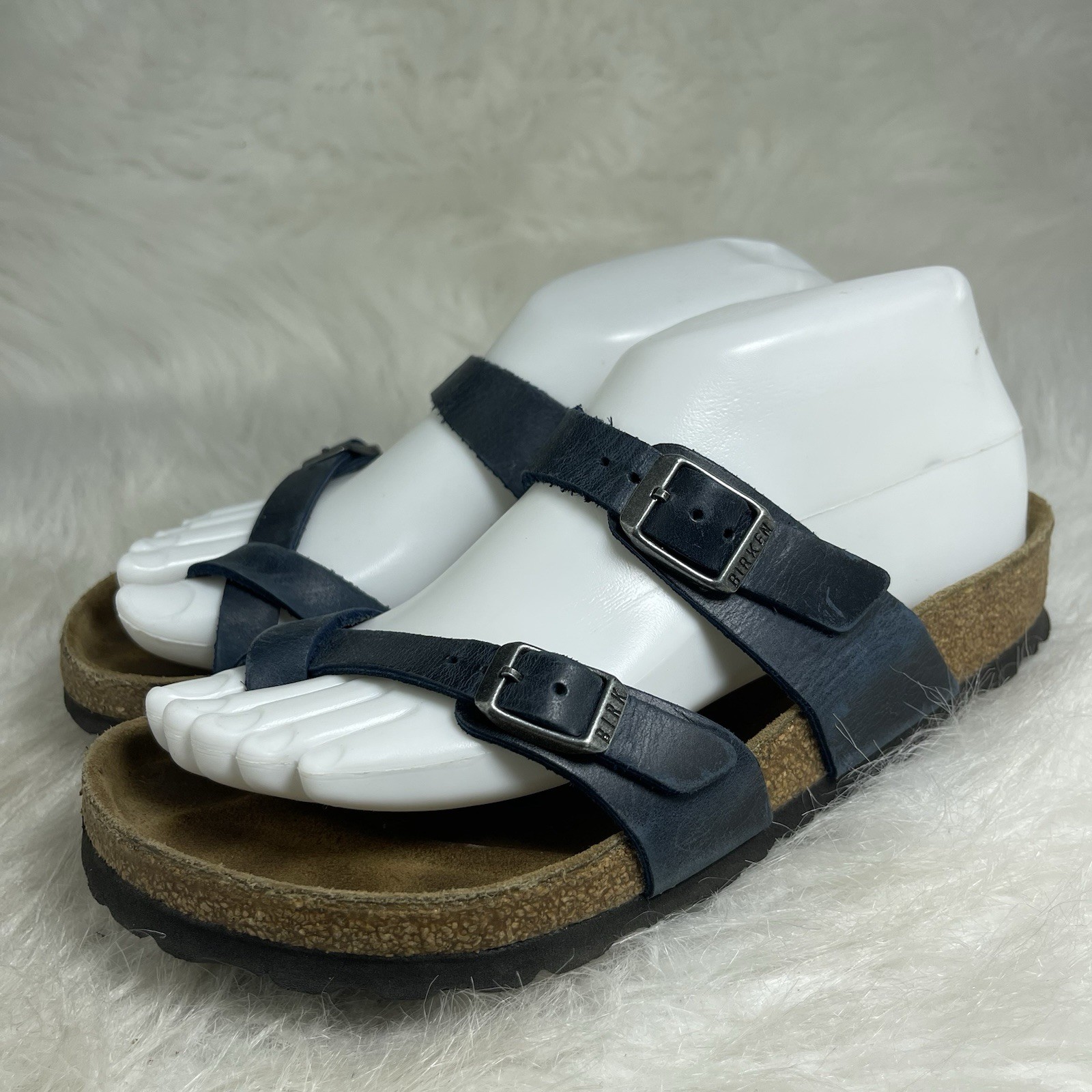 APL Birkenstock Mayari sandalo pelle naturale oliato Biscay Bay donna 5 vestibilità regolare
