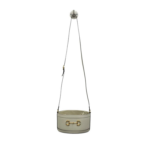 Gucci Horsebit Buck Bag Off-White M602118 Leather Used
