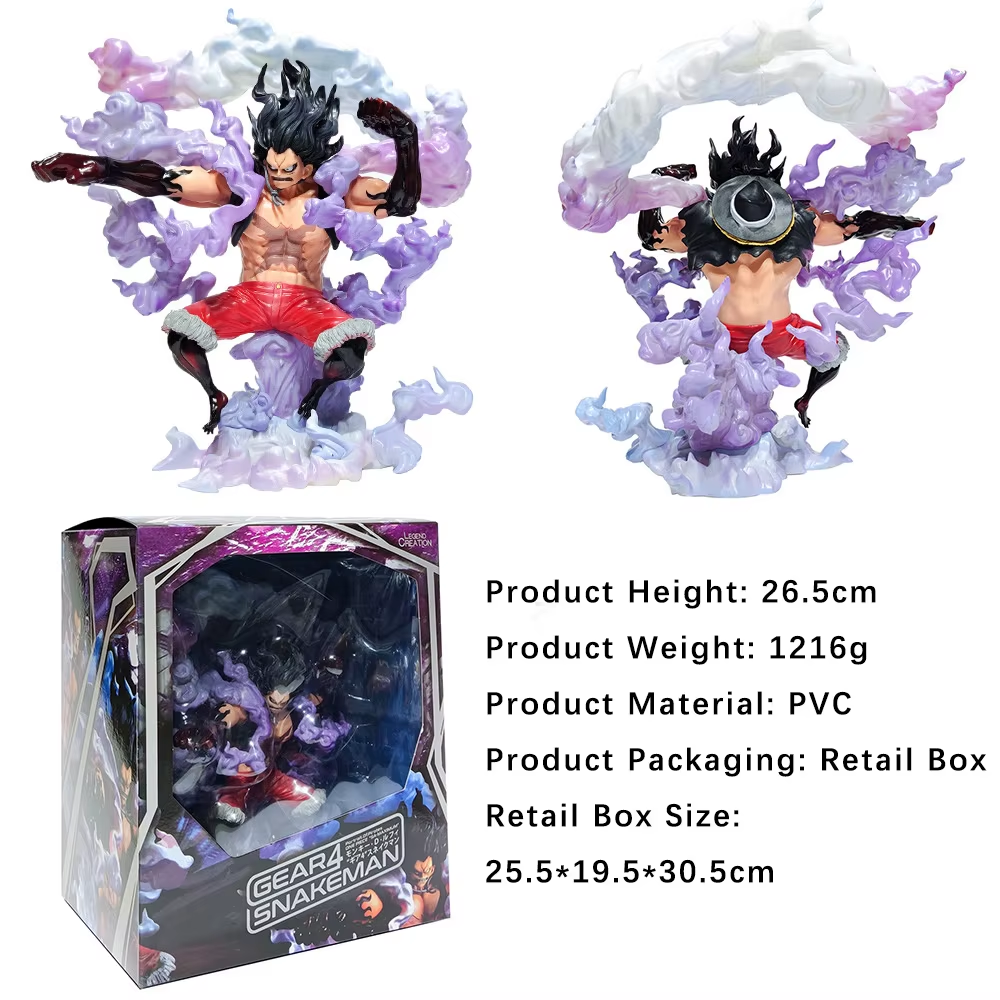 Luffy Gear 4 Snake Man 26.5CM - One Piece Manga Anime Figure