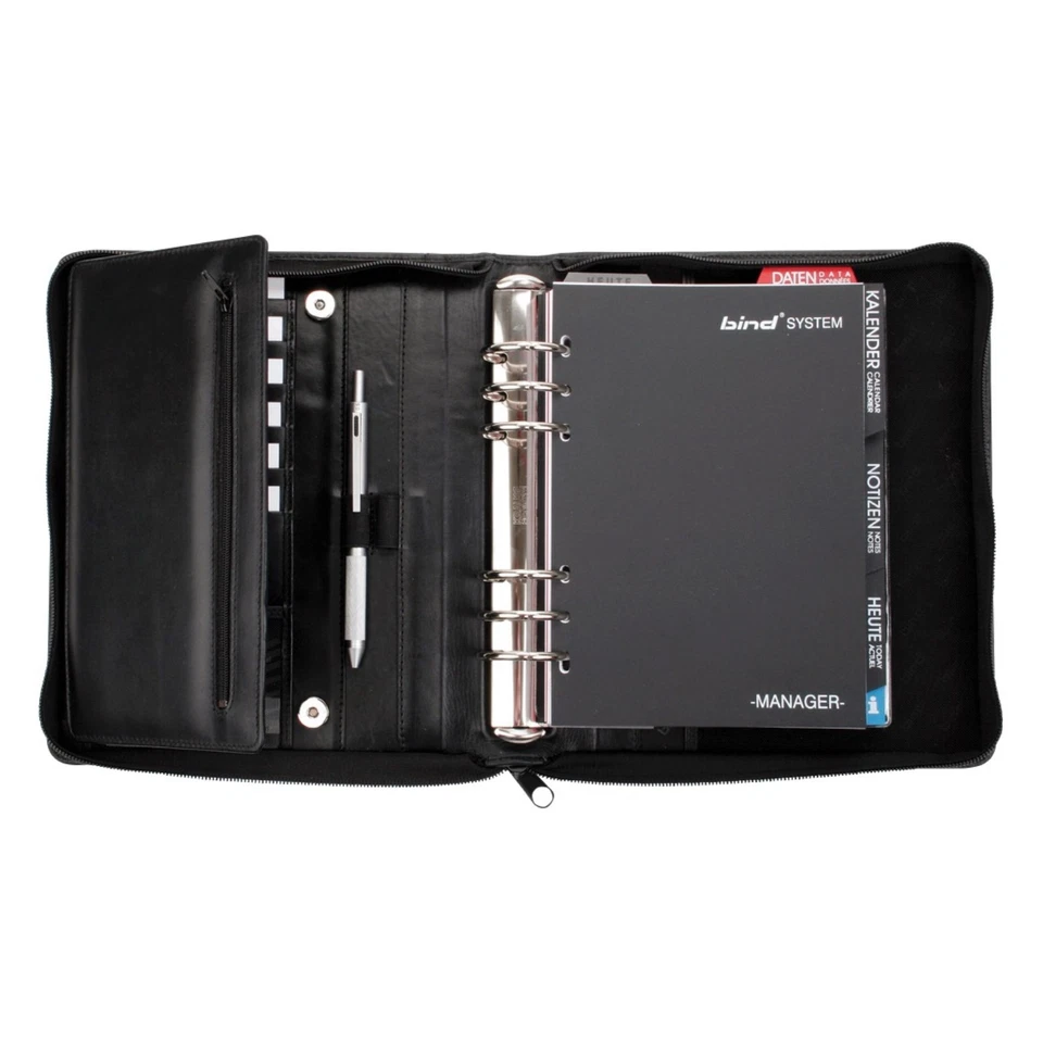 bind Manager-Planer A5 Nappaleder schwarz (T 301) - Bild 3 von 3