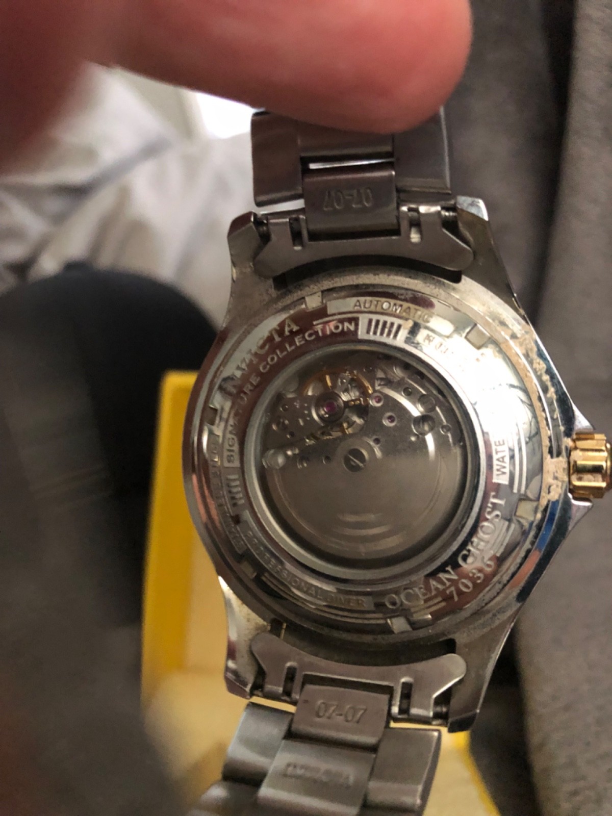 invicta mens watch automatic (ghost 7036 ) - image 4