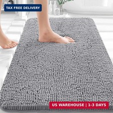OLANLY Bathroom Rugs 30x20, Extra Soft Absorbent Chenille Bath Rugs